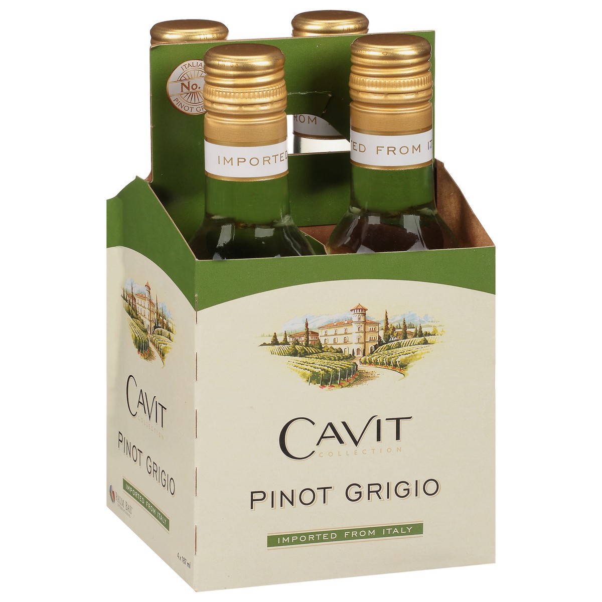 slide 4 of 9, Cavit Pinot Grigio 4Pk, 4 ct; 187 ml