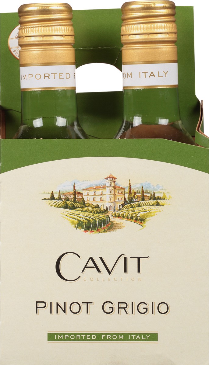 slide 2 of 9, Cavit Pinot Grigio 4Pk, 4 ct; 187 ml