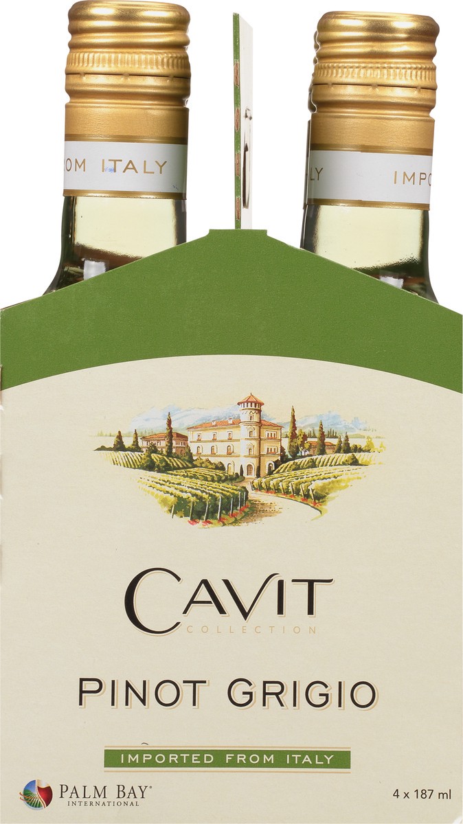 slide 6 of 9, Cavit Pinot Grigio 4Pk, 4 ct; 187 ml