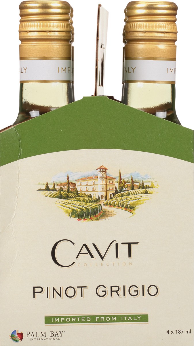 slide 9 of 9, Cavit Pinot Grigio 4Pk, 4 ct; 187 ml