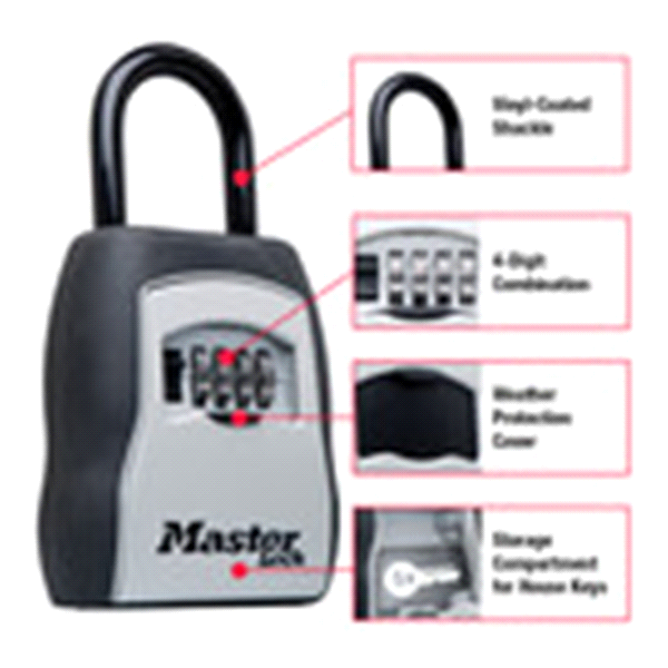 slide 3 of 5, Master Lock Select Key Access Storage 5400D, 1 ct