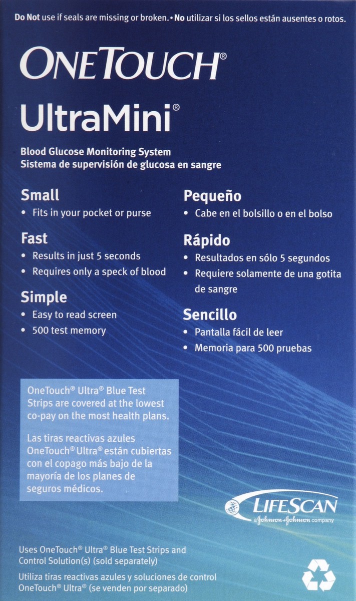 slide 5 of 5, OneTouch Blood Glucose Monitoring System 1 ea, 1 ct