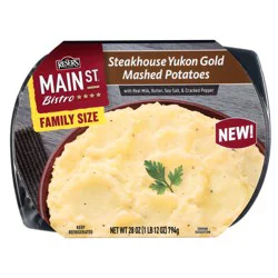 Main St. Bistro Steakhouse Yukon Gold Mashed Potatoes Family Size 28 oz