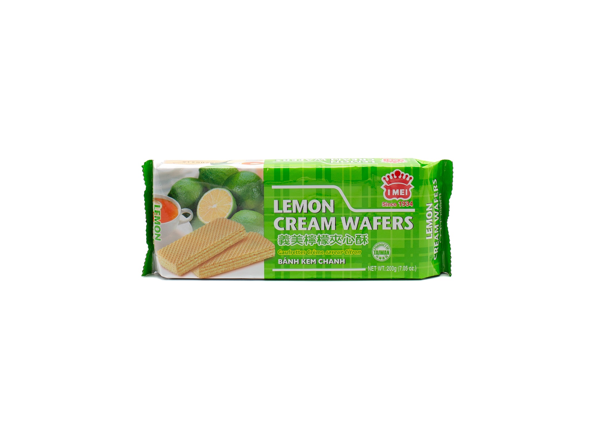 slide 1 of 1, I Mei Cream Wafer Lemon Flavor, 200 gram