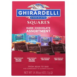 Ghirardelli Dark Chocolate Squares Assortment, 14.86 oz Bag