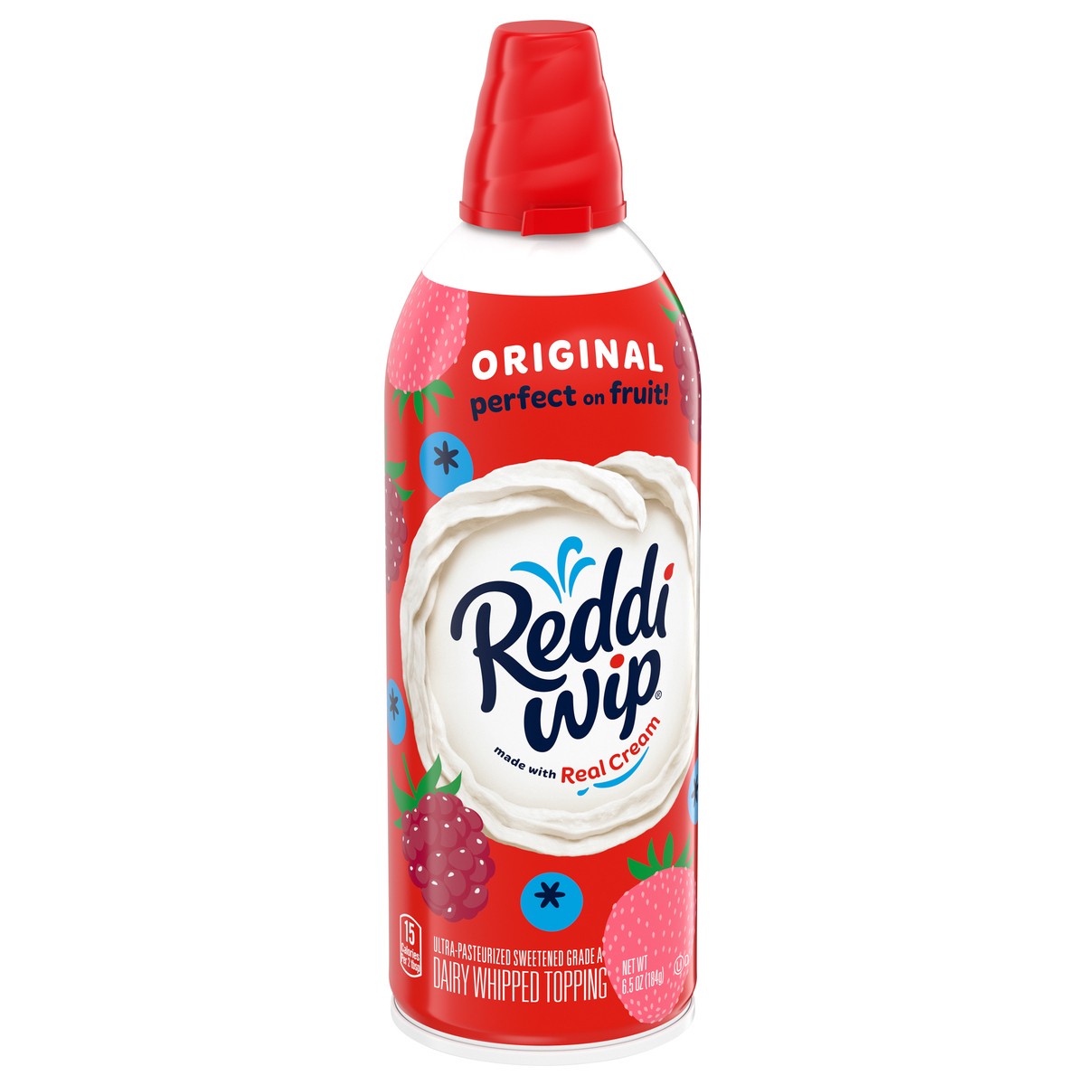 slide 6 of 8, Reddi-wip Original Whipped Topping Made with Real Cream, 6.5 oz, 6.5 oz