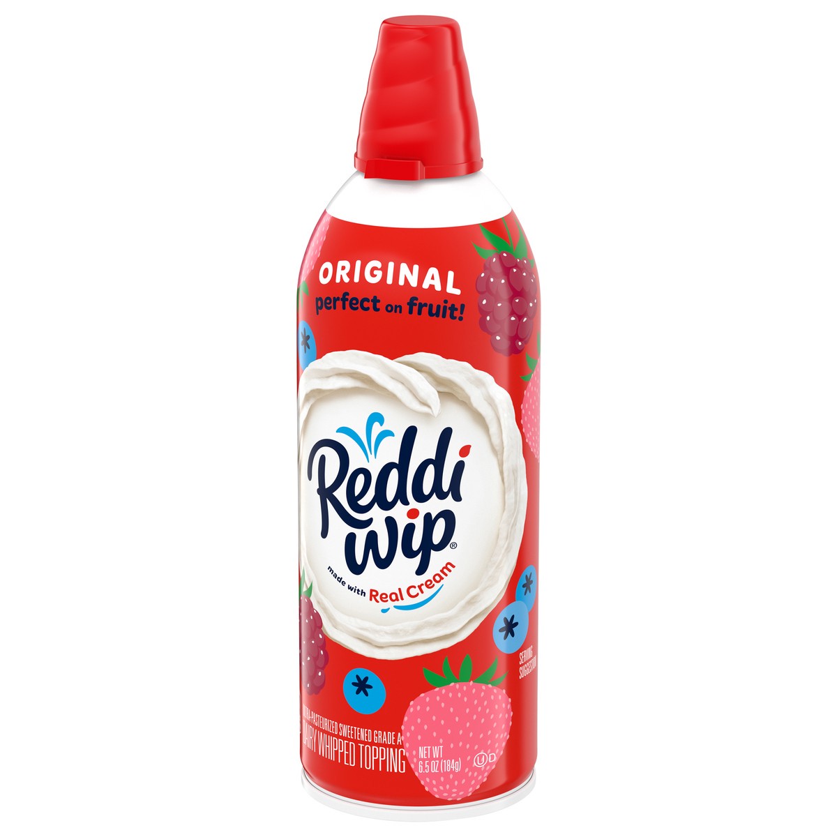 slide 2 of 8, Reddi-wip Original Whipped Topping Made with Real Cream, 6.5 oz, 6.5 oz