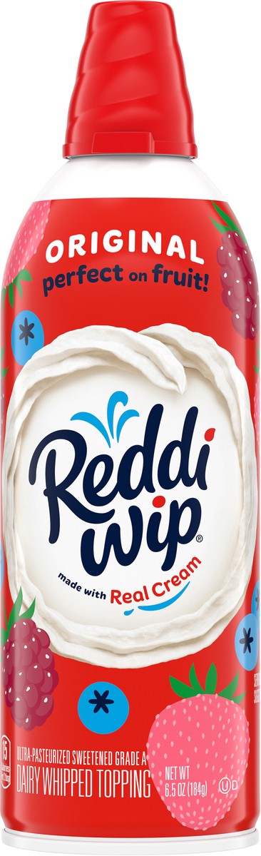 slide 4 of 8, Reddi-wip Original Whipped Topping Made with Real Cream, 6.5 oz, 6.5 oz