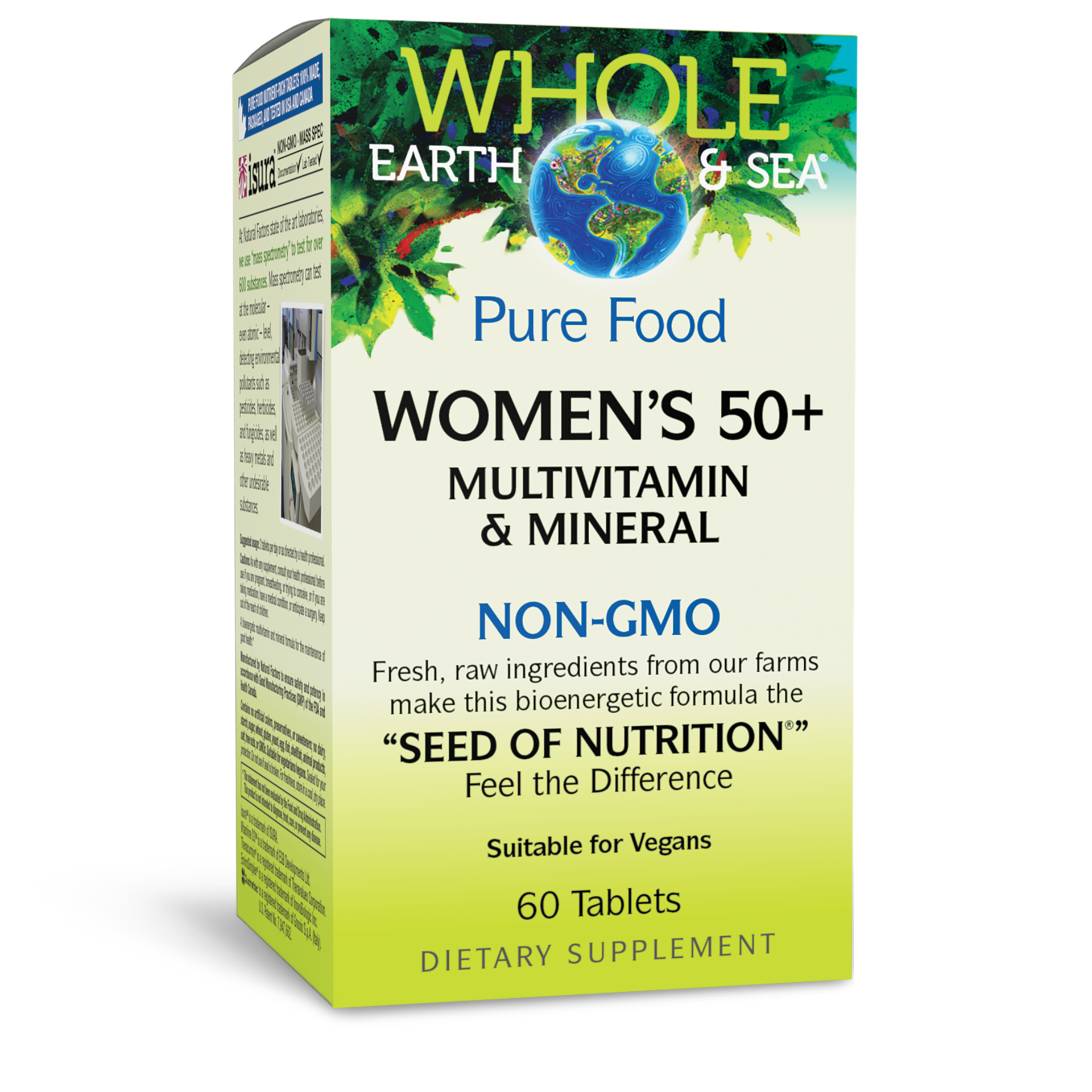 slide 1 of 2, Whole Earth & Sea Women's 50+ Multivitamin & Mineral, 326 g