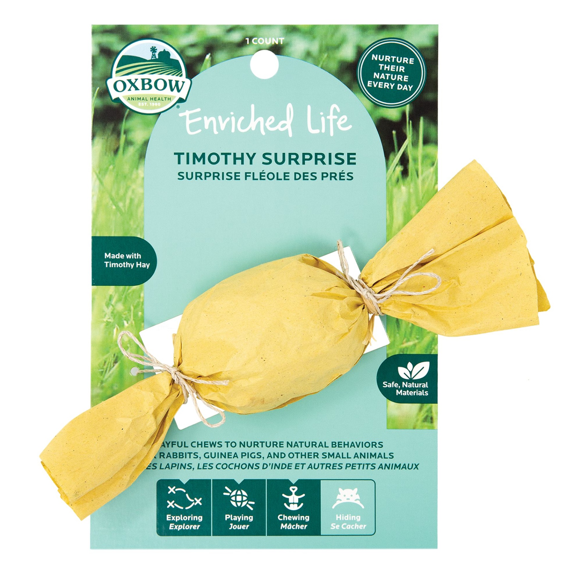 slide 1 of 1, Oxbow Enriched Life Timothy Surprise Small Pet Chew, 1 ct