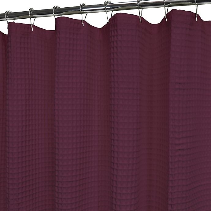 slide 2 of 2, Haven Escondido Stall Shower Curtain - Burgundy, 54 in x 78 in
