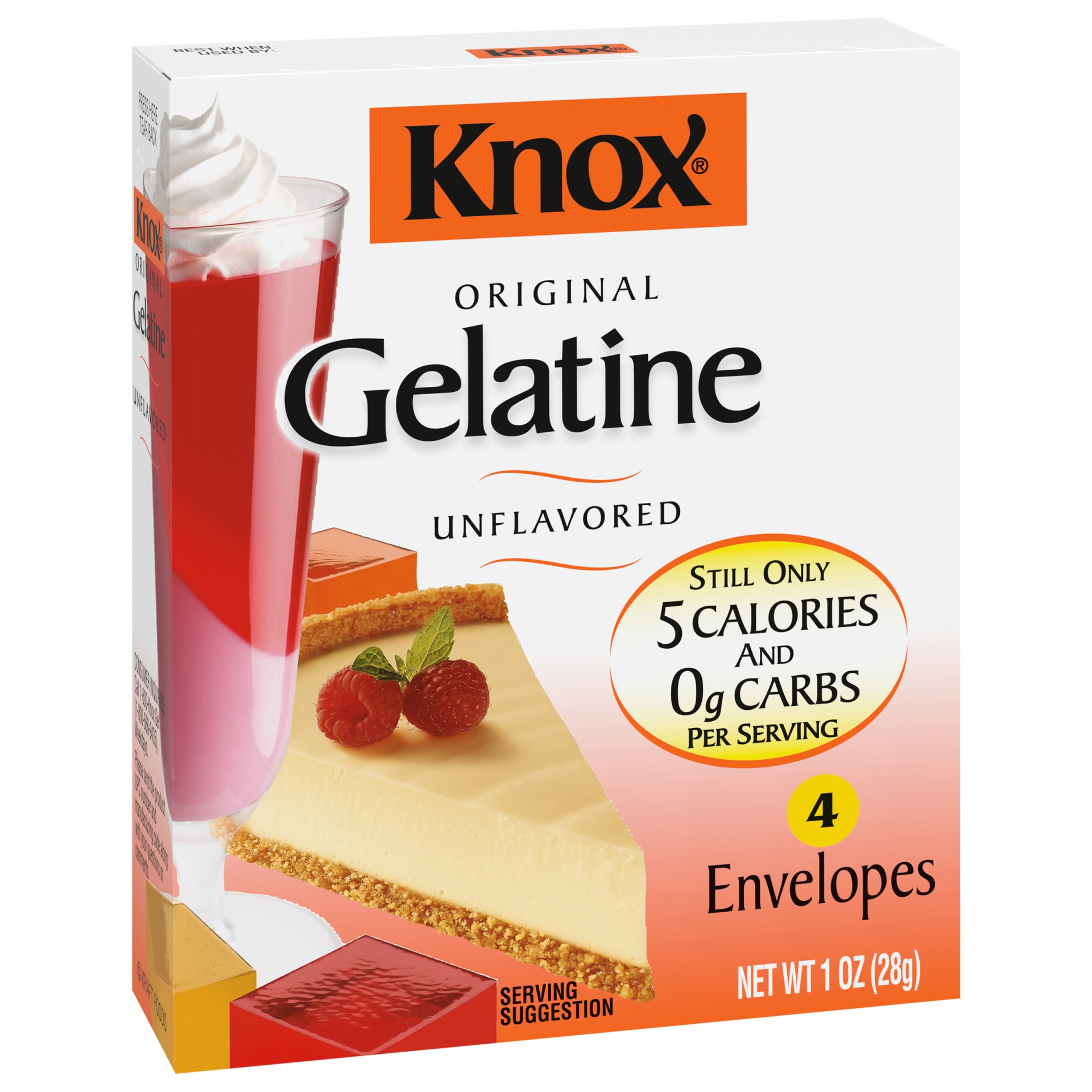 slide 7 of 7, Knox Original Unflavored Gelatine Packets, 1 oz