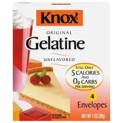 Knox Original Unflavored Gelatine, 4 ct. Packets
