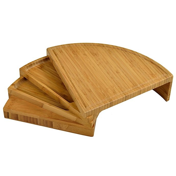 slide 3 of 7, Picnic At Ascot Vienna Bamboo Serving Set, 4 ct