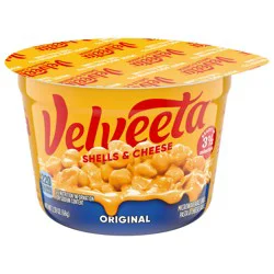 Velveeta Shells and Cheese Mac and Cheese, 1 Cup, for Easy Snack or Dinner Side, Original Flavor, 2.39 oz