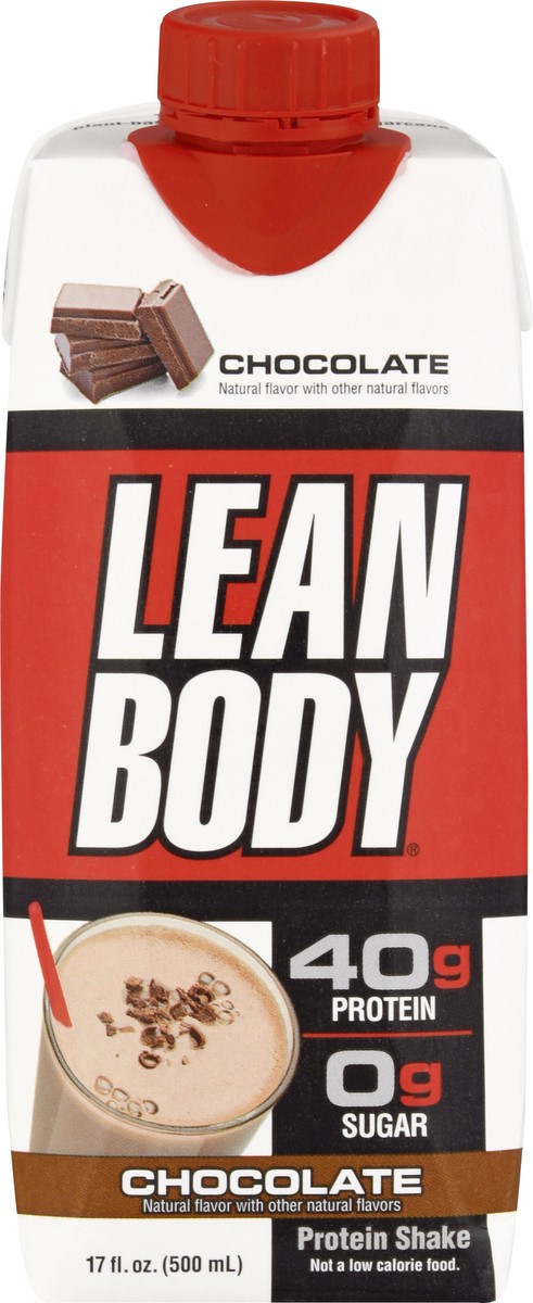 slide 8 of 13, Lean Body Chocolate Protein Shake 17 oz, 17 oz