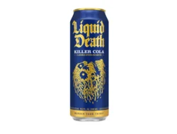 Liquid Death, Killer Cola, Soda-Flavored Sparkling Water, 19.2 oz King Sized Can, Low Calorie & No Artificial Sweeteners