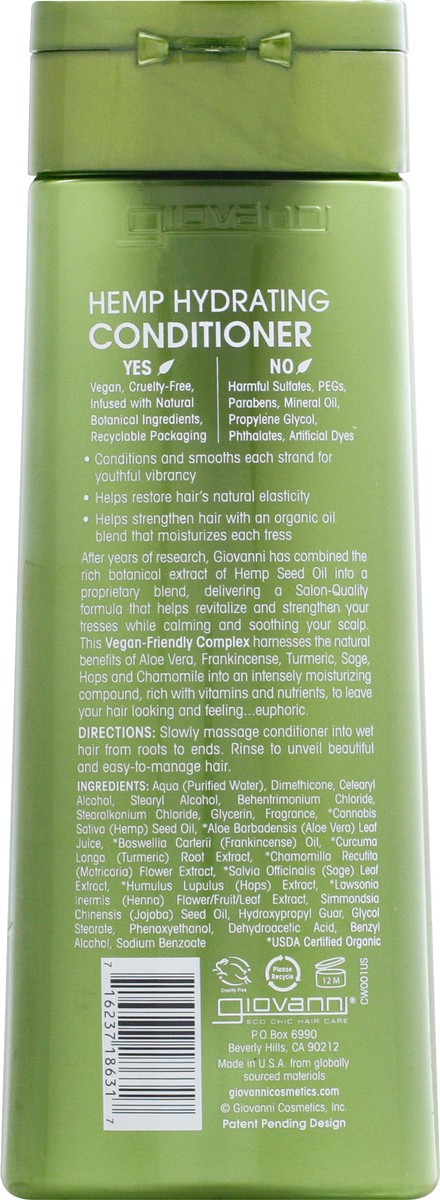 slide 4 of 11, Giovanni Hemp Hydrating Conditioner, 8.5 oz