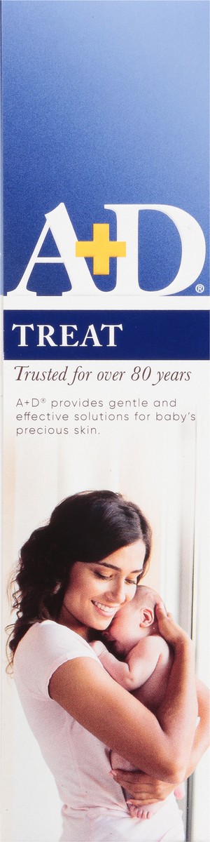 slide 13 of 13, A+D Treat Diaper Rash Cream with Dimethicone + Zinc Oxide 4 oz, 4 oz
