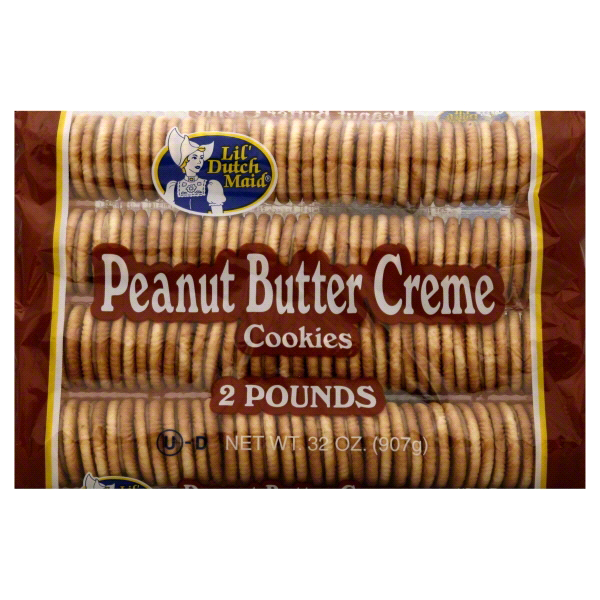 slide 1 of 1, Lil' Dutch Maid Peanut Butter Creme Cookies, 32 oz