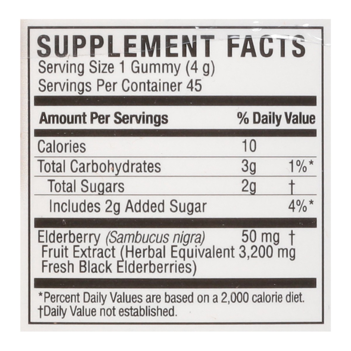 slide 10 of 13, Nature's Answer 2x Strength 3200 mg Sambucus Black Elderberry Daily Gummies 45 ea, 45 ct