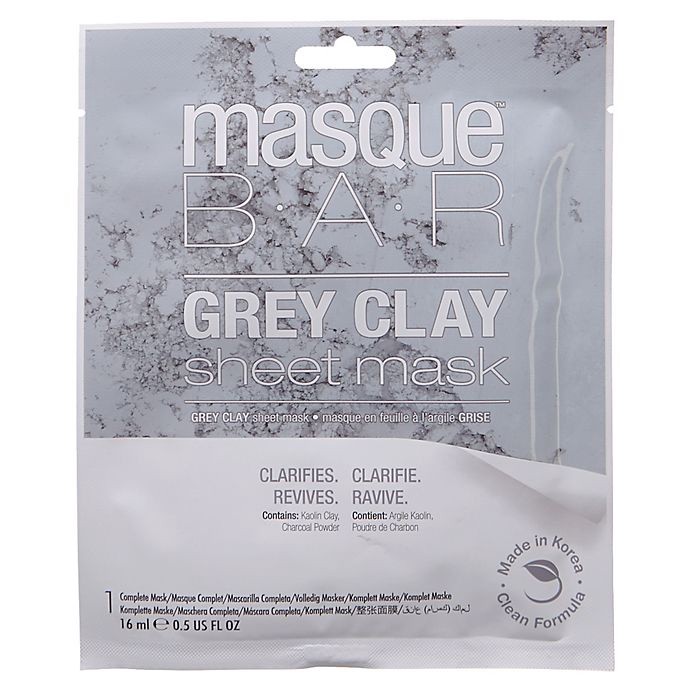 slide 1 of 3, Masque Bar masqueBAR Sheet Mask - Grey Clay, 1 ct