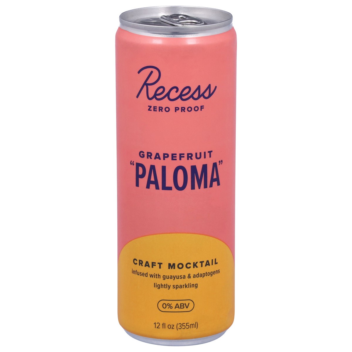 slide 1 of 14, Recess Grapefruit Paloma Craft Mocktail 12 fl oz, 