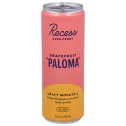 Recess Grapefruit Paloma Craft Mocktail 12 fl oz