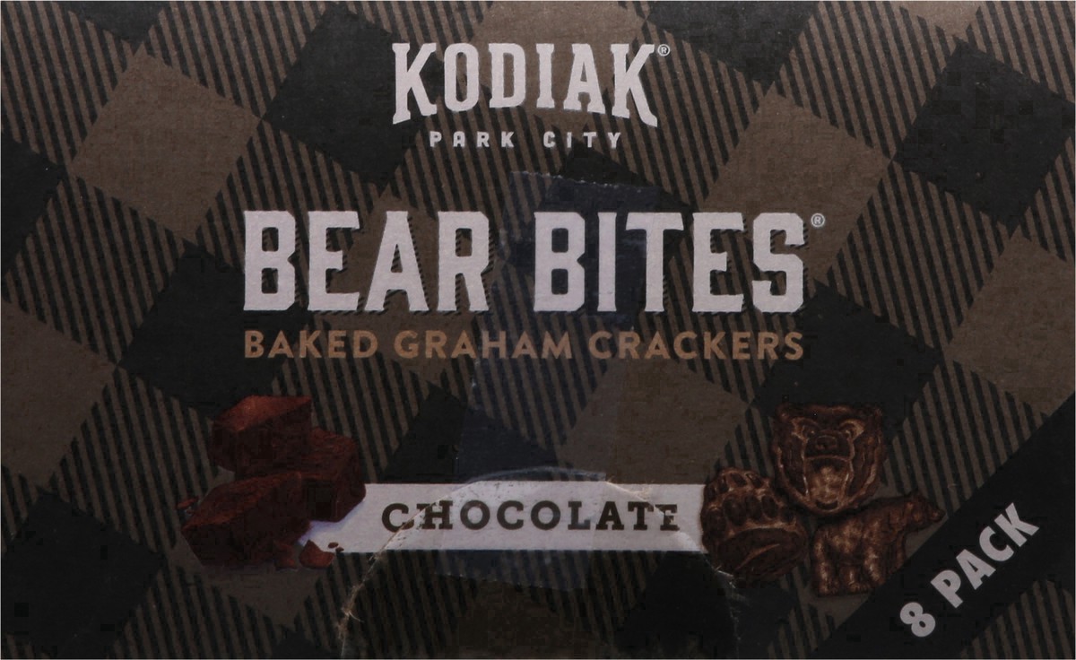 slide 7 of 29, Kodiak Cakes Bear Bites Chocolate Graham Crackers 8 - 1.06 oz Packs, 8 ct