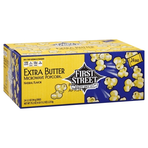 First Street - First Street, Popcorn, Butter Flavored, Party Size (56 oz)