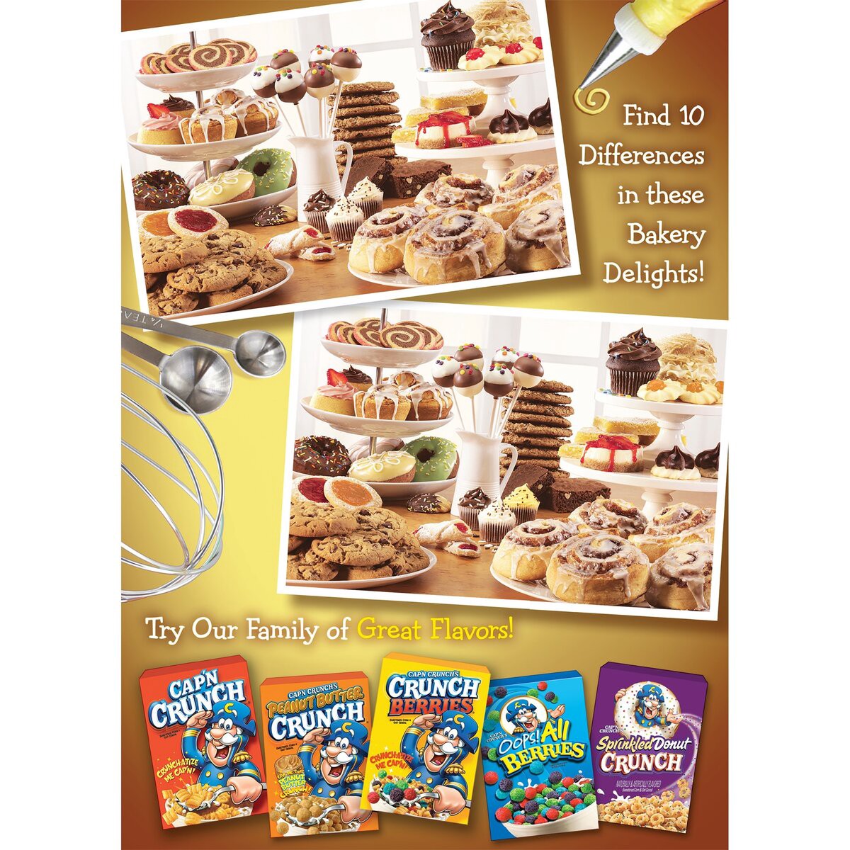 slide 9 of 9, Cap'n Crunch's Cinnamon Roll Crunch Flavored Sweetened Corn & Oat Cereal 10.3Oz Paper Box, 10.3 oz