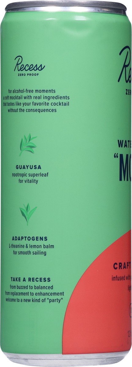 slide 9 of 14, Recess Watermelon Mojito Craft Mocktail - 12 fl oz, 12 fl oz