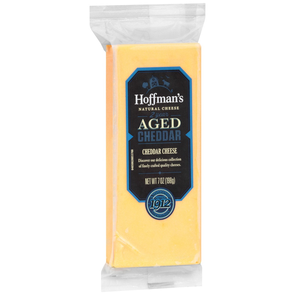 slide 7 of 8, Hoffman's 2 Year Aged Yellow Cheddar Cheese, 7 oz Block, 7 oz