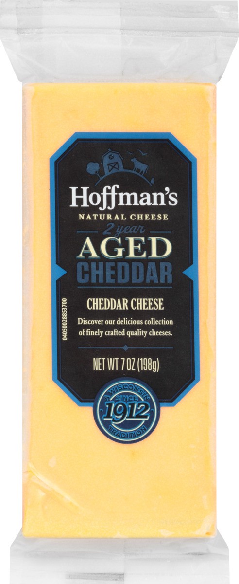 slide 6 of 8, Hoffman's 2 Year Aged Yellow Cheddar Cheese, 7 oz Block, 7 oz