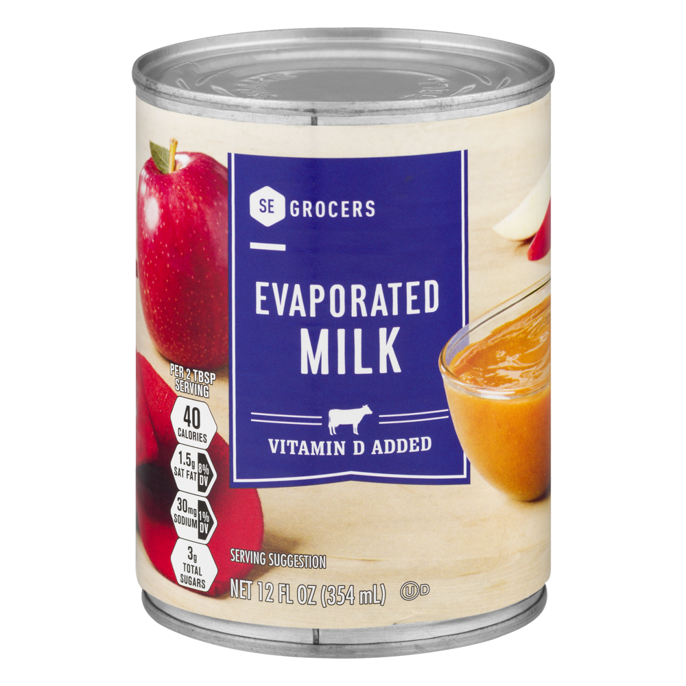 slide 1 of 1, SE Grocers Milk Evaporated, 12 oz