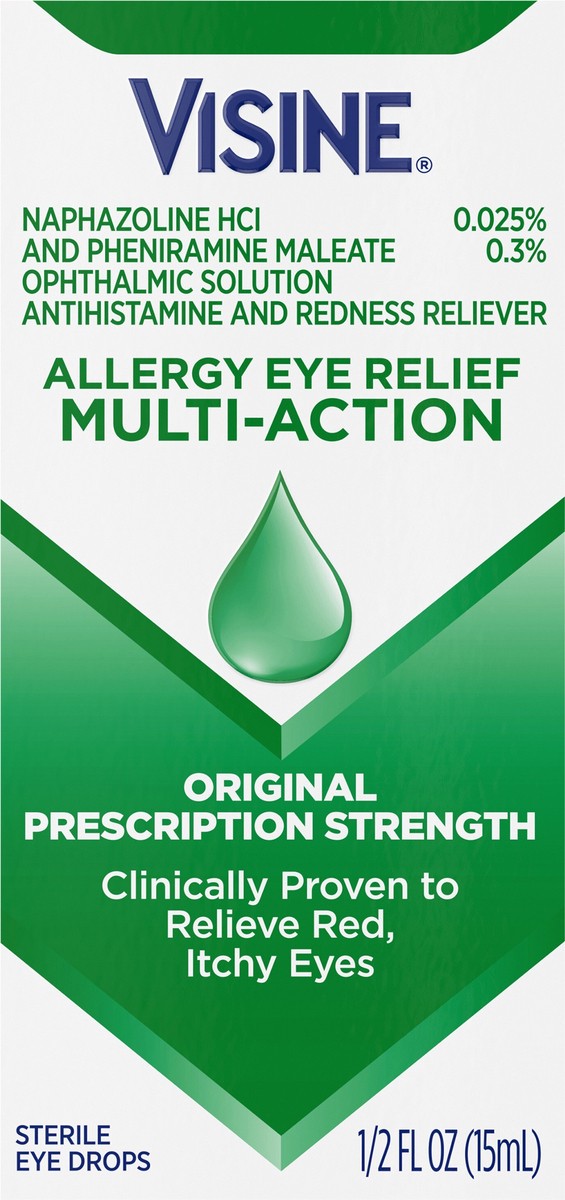slide 7 of 7, Visine Allergy Eye Relief Multi-Action, 0.5 Fl. Oz, 0.5 fl oz