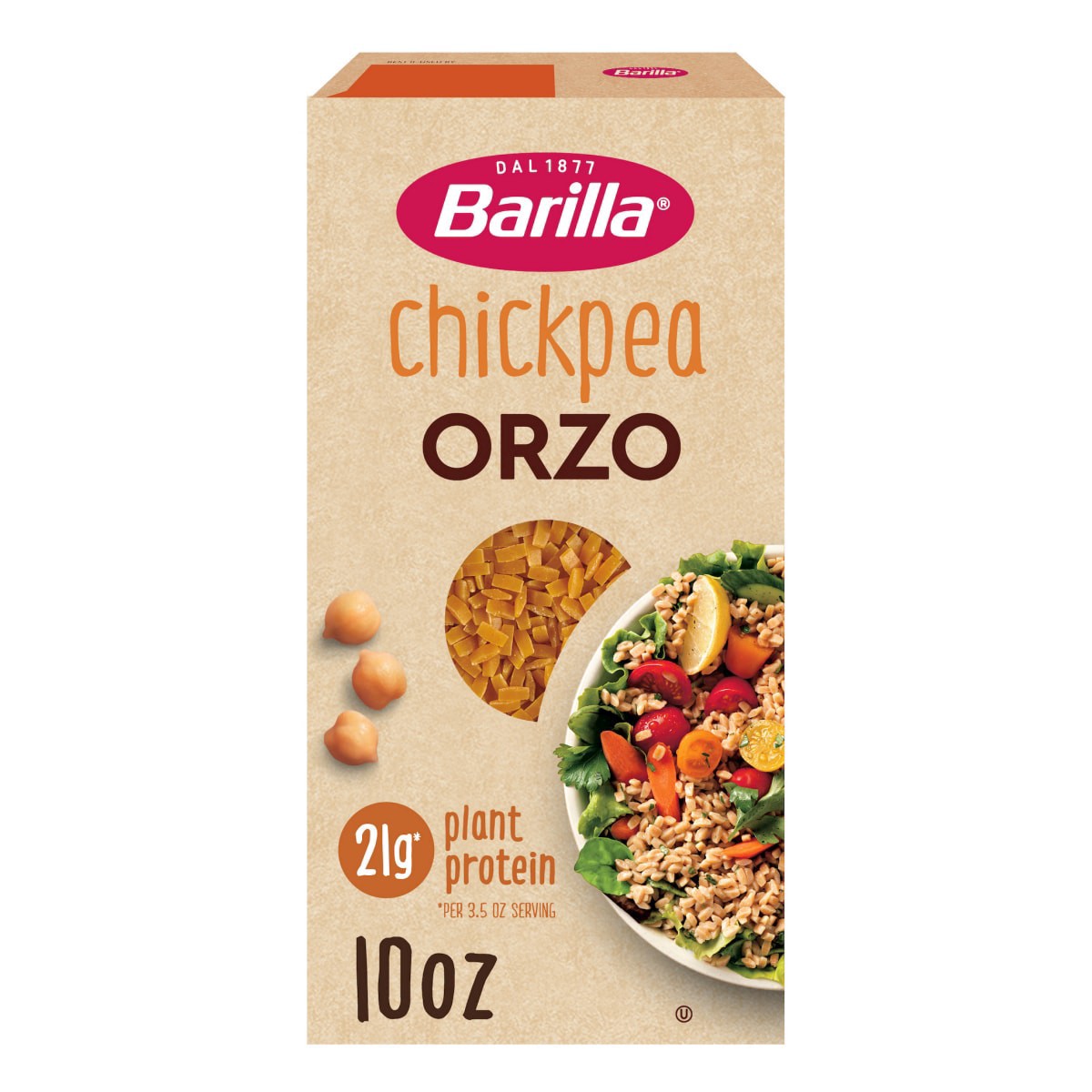 slide 1 of 25, Barilla Chickpea Orzo 10 oz, 10 oz