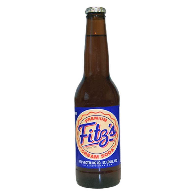 slide 1 of 1, Fitz's Cream Soda - 4pk / 12 fl oz Glass Bottles - 4 ct; 12 fl oz, 4 ct; 12 fl oz