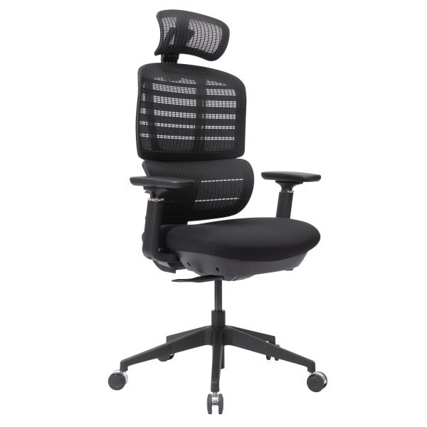 slide 1 of 10, WorkPro® Momentum Ergonomic Mesh/Mesh Active High-Back Office Chair, Black/Black, BIFMA Compliant, 1 ct