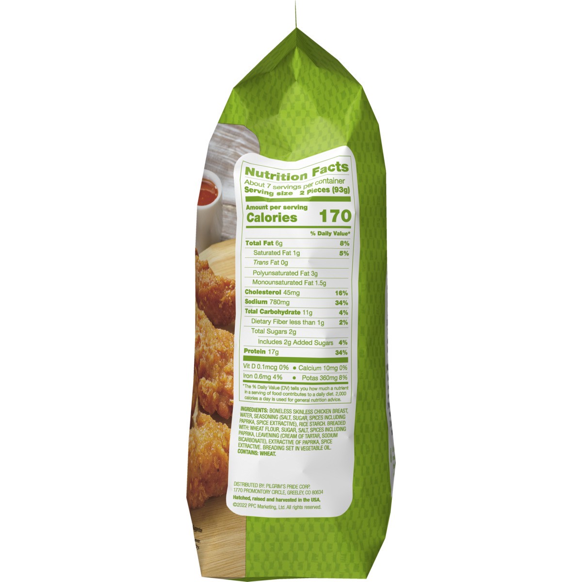 slide 5 of 7, Just BARE Lightly Breaded Chicken Breast Spicy Strips, 1.5 lb