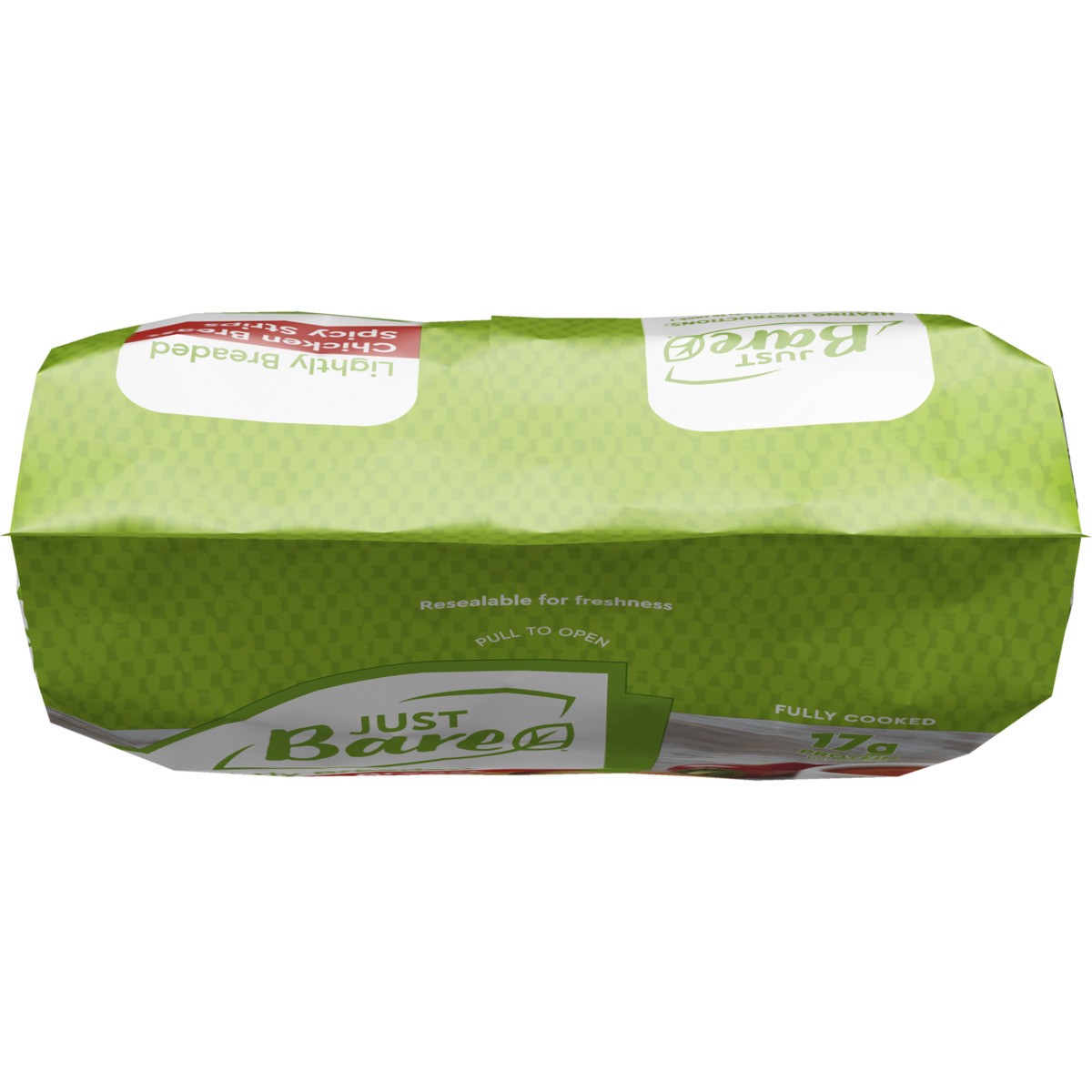 slide 6 of 7, Just BARE Lightly Breaded Chicken Breast Spicy Strips, 1.5 lb