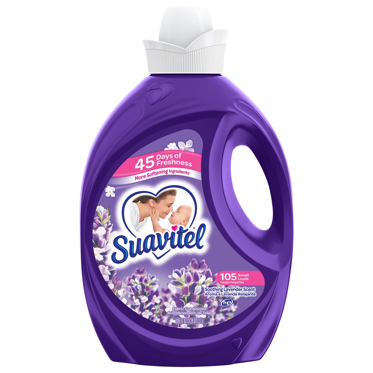 slide 10 of 11, Suavitel Soothing Lavender Scent Fabric Conditioner 105 fl oz, 105 fl oz