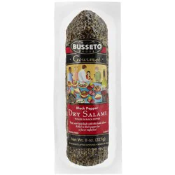Busseto Foods Gourmet Black Pepper Dry Salami