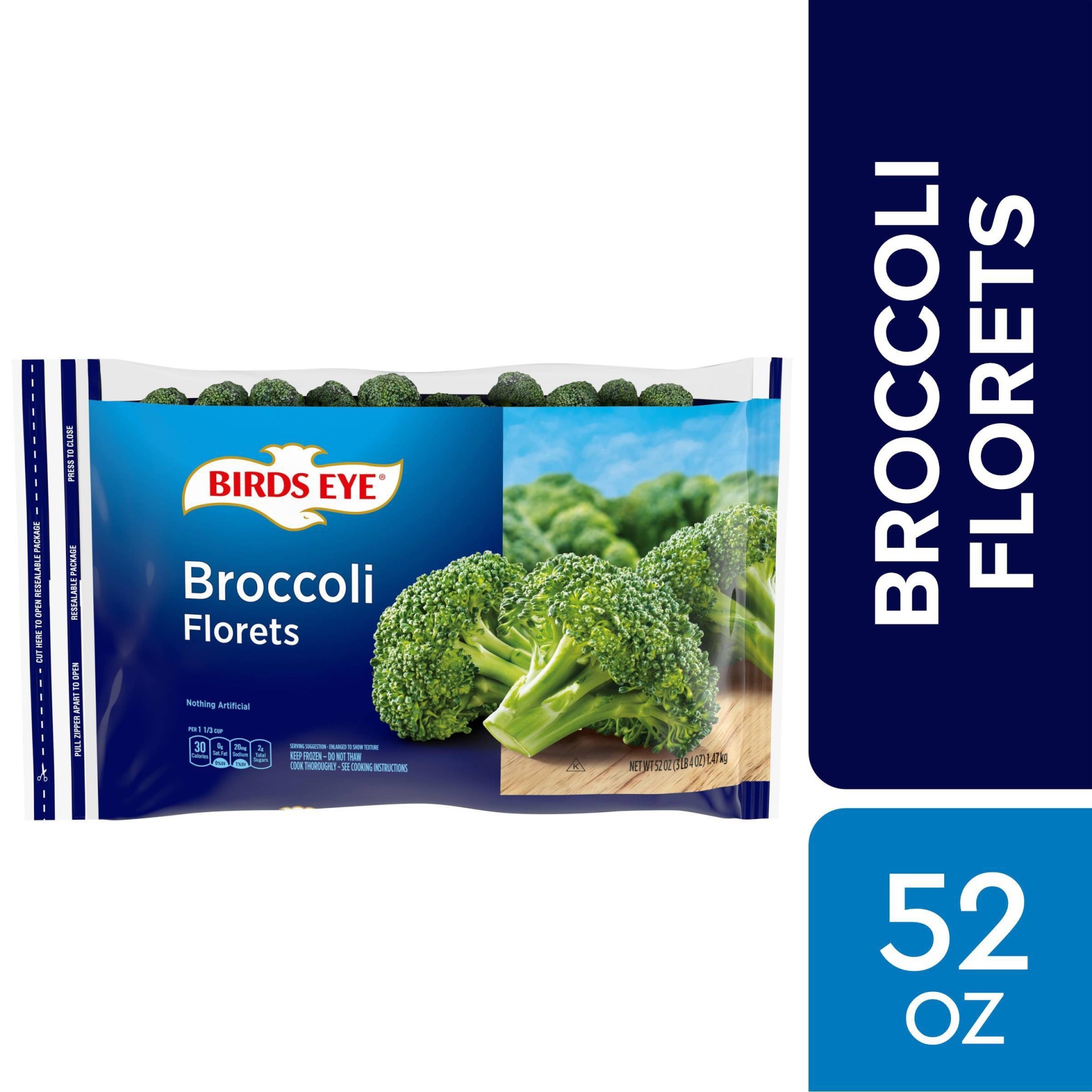 slide 1 of 2, Birds Eye Broccoli Florets, 52 oz