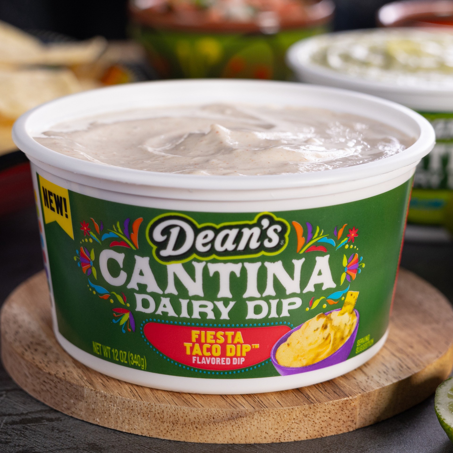 slide 2 of 10, Dean's Fiesta Taco Dip Flavored Cantina Dairy Dip 12 oz, 12 oz