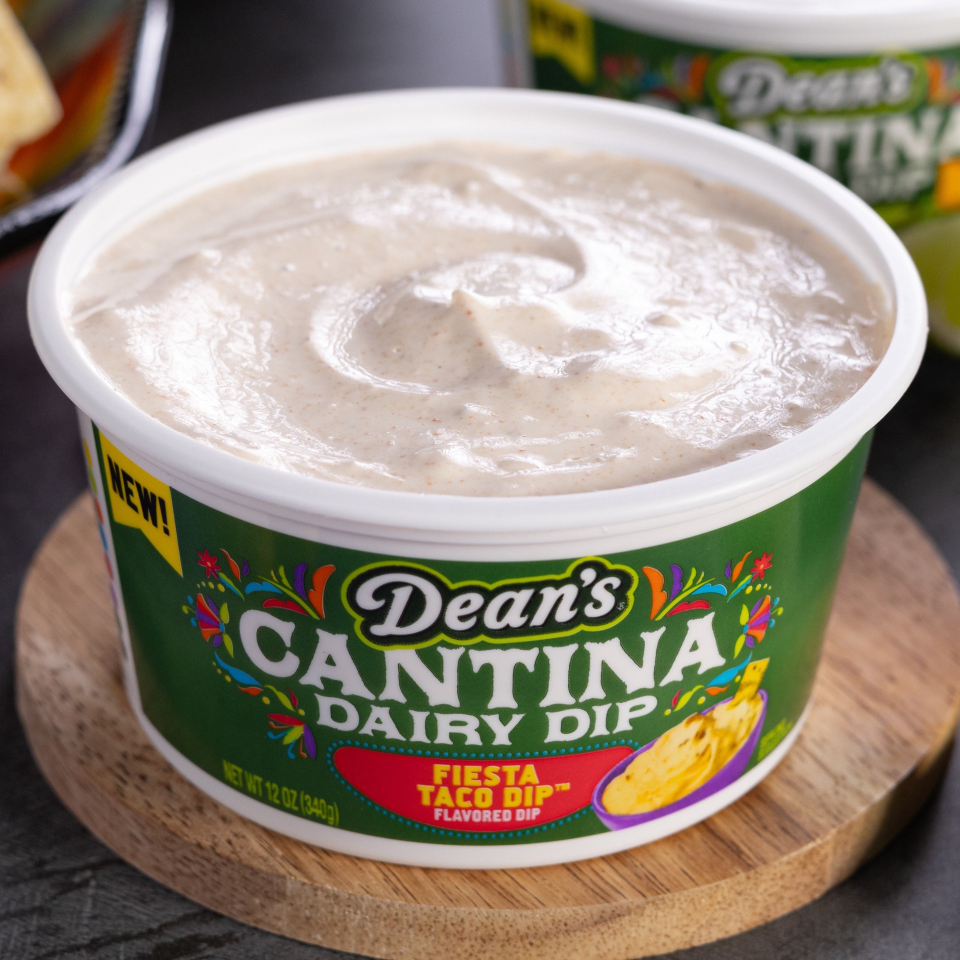 slide 5 of 10, Dean's Fiesta Taco Dip Flavored Cantina Dairy Dip 12 oz, 12 oz