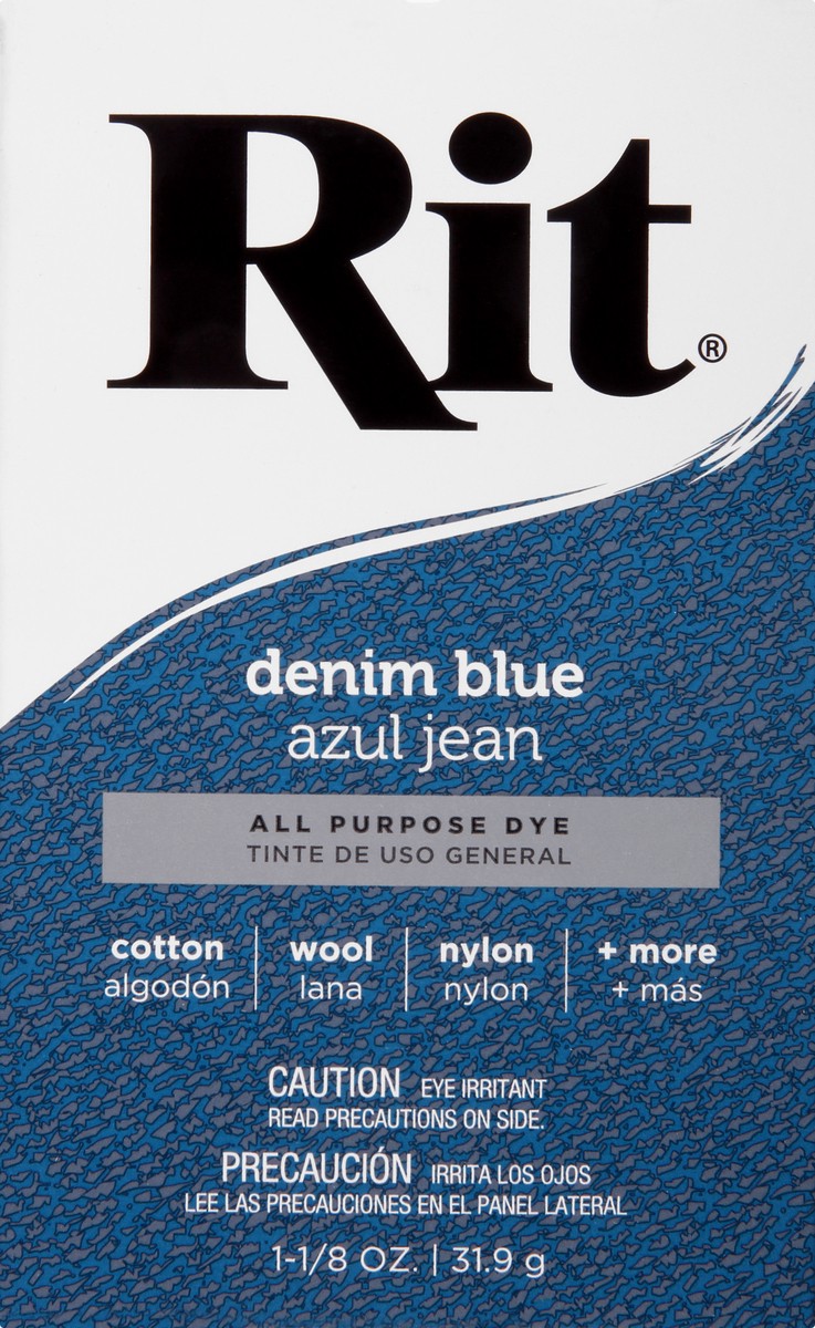 slide 11 of 11, Rit Denim Blue All Purpose Dye 1.125 oz, 1.12 oz