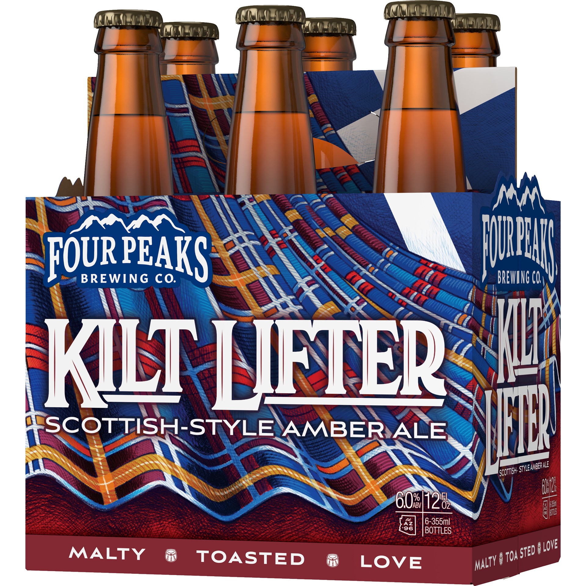 slide 2 of 9, Four Peaks Kilt Lifter Beer 6 ea, 72 fl oz