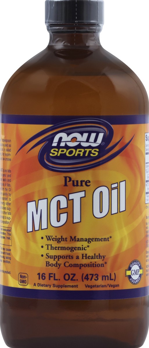 slide 2 of 2, NOW MCT Oil Liquid - 16 fl. oz., 1.62 fl oz