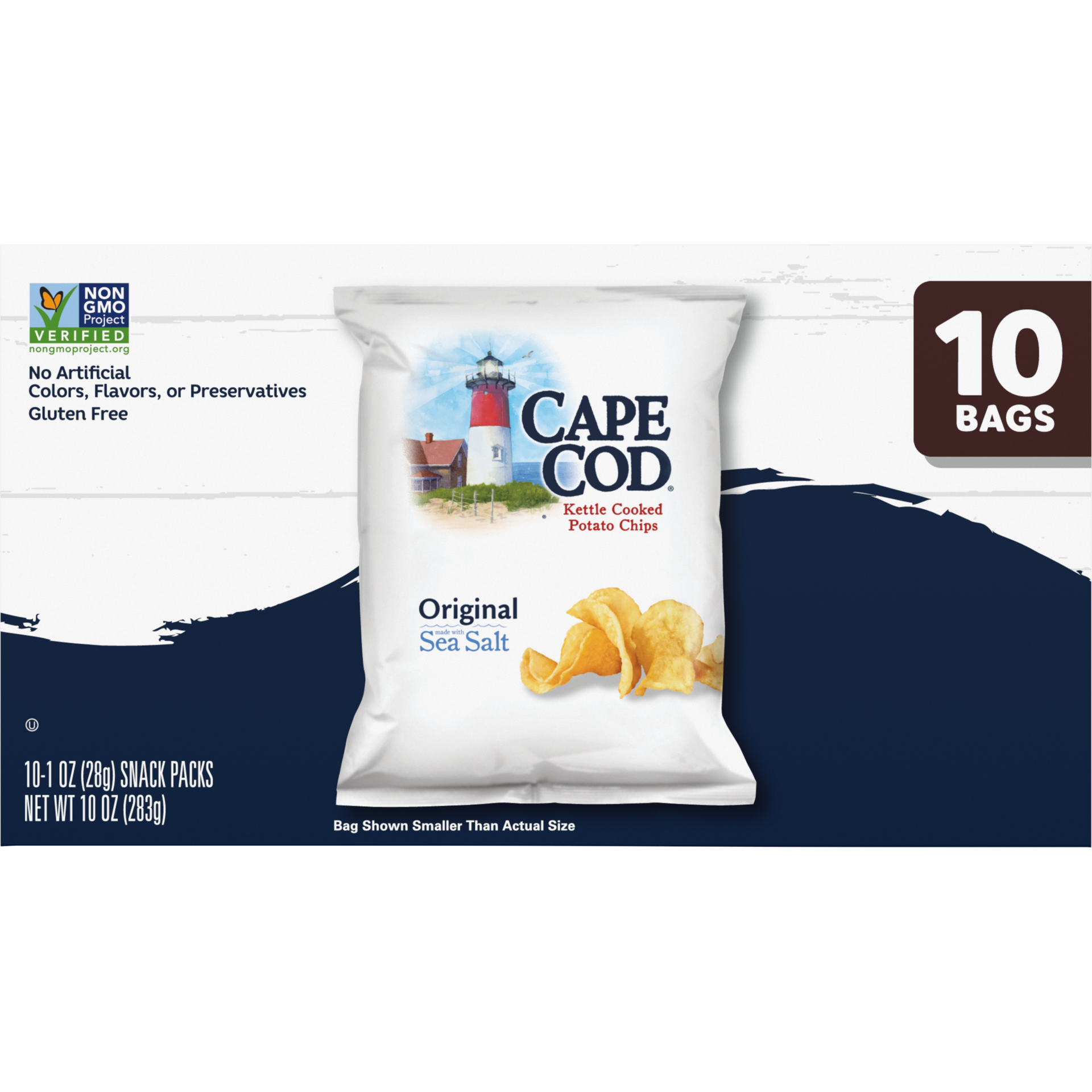 slide 4 of 5, Cape Cod Original Chips, 10 Count 1 Oz, 10 oz